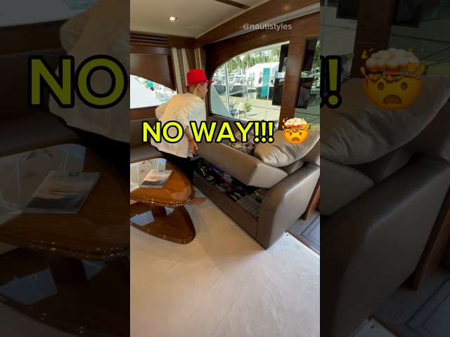 Didn’t expect THIS?!😳🤯 ⬆️FULL TOUR⬆️▶️ #yachts #fishing