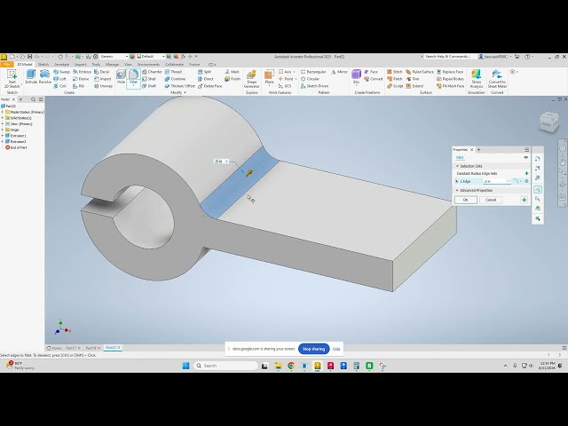 PARAMETRIC MODELING WITH AUTODESK INVENTOR - 2026 - CHAPTER 5 - Hinge Guide
