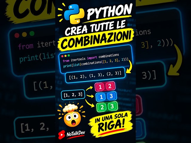 🤯Python crea tutte le combinazioni