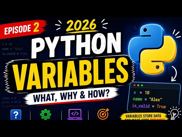 🔴Python Variables for Beginners | Easy Explanation | Telugu + English | 2026