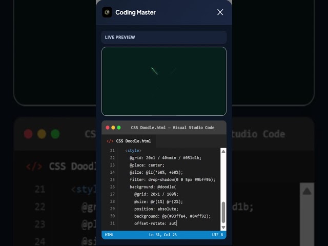 CSS Doodle #coding #programming #developer #css #html #umservicesofficial #javascript