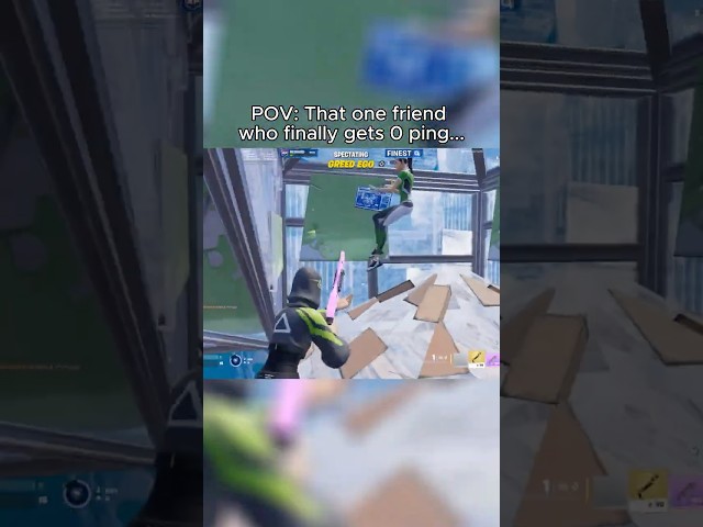 POV That one friend who finally gets 0 ping 😈