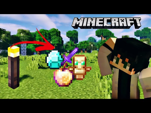 Minecraft but Torch Gives Me Op Items || Gameplay..🤩😱