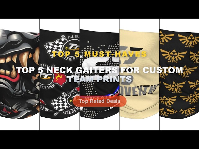 Cheap & Best Top 5 Neck Gaiters For Custom Team Prints Unboxing & Review - Custom Hot Game Zeldaed L