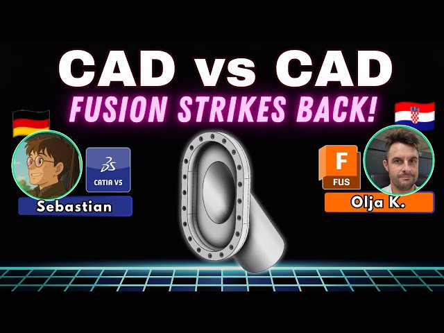 CAD vs CAD TOURNAMENT  🎮 CATIA vs Fusion 🔥 Match 2 Battle 2