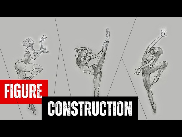How I Construct Anatomy Figures | From Initial Sketch to Final Drawing