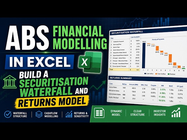 ABS Financial Modelling in Excel: Build a Securitisation Waterfall and Returns Model