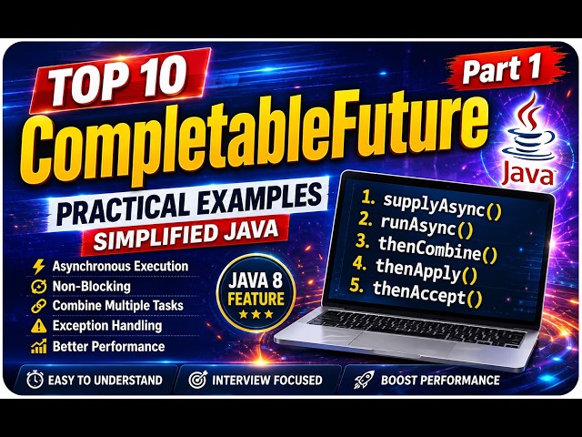 CompletableFuture in Java 8 Explained in 5 Minutes | Interview Ready