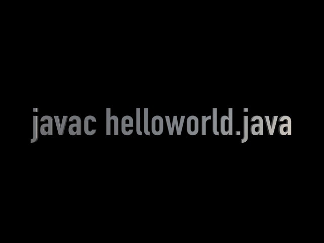 How to Write, Compile & Run Java program in Mac terminal