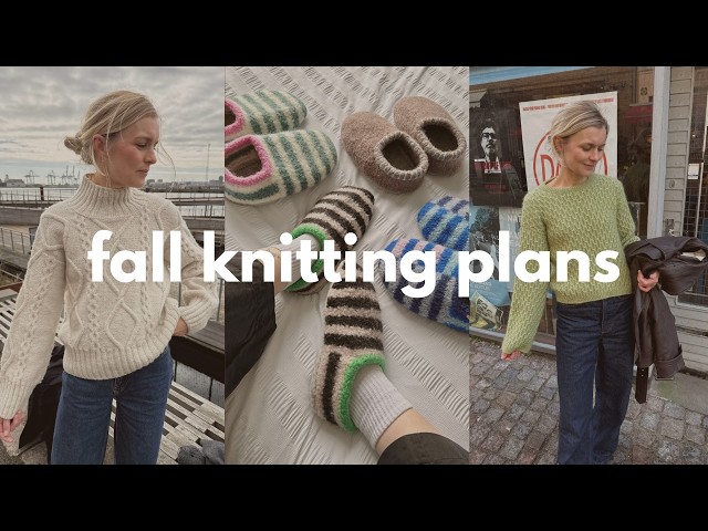 moodboarding my fall knitting plans: jenny blouse, saga sweater & felted slippers