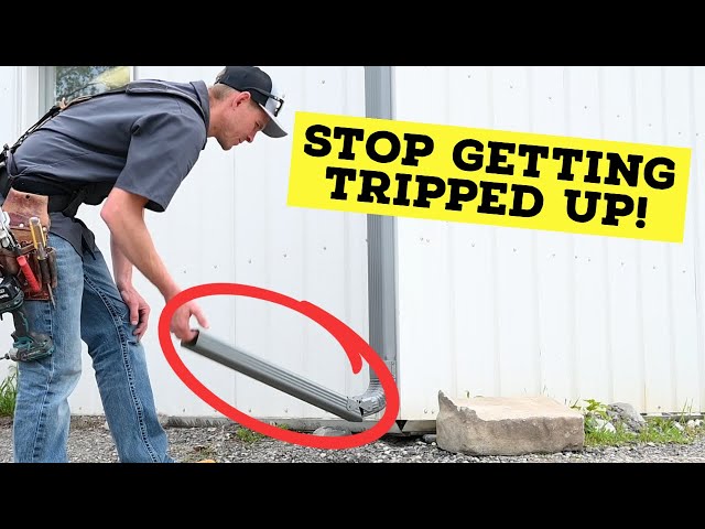How To Install A Hinged Downspout Extension | Downspout Drainage Ideas