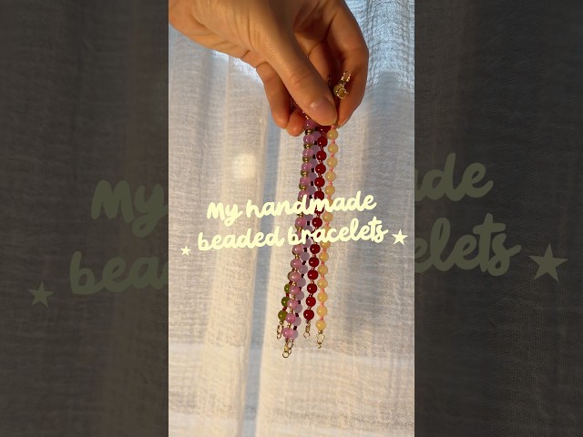 Handmade beaded bracelets 🫶🏼✨#shorts #crafts #jewellery