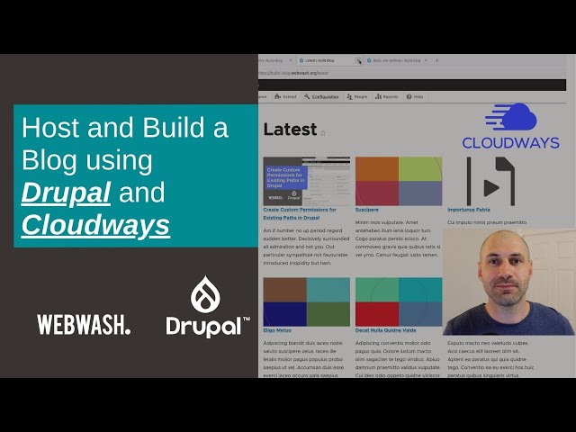 Host and Build a Blog using Drupal and Cloudways