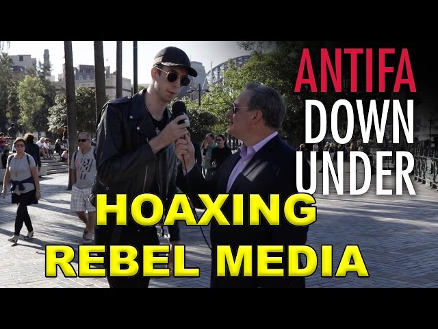 Pretending To Be ANTIFA - Rebel Media Hoax
