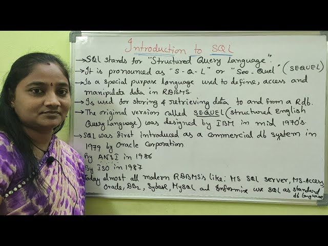 DBMS || Introduction to SQL || DBMS in Telugu and English || Telugu Skit Tutorials