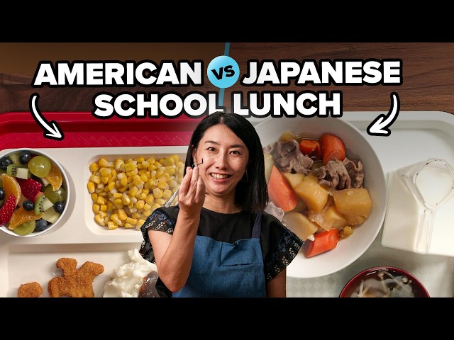 Japanese vs American School Lunch