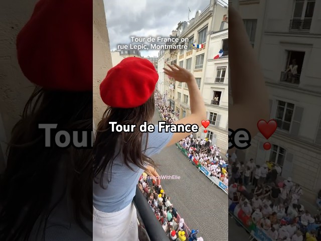 Tour de France in Montmartre !! 🚴‍♂️💛🇫🇷 BRAVO to the world’s greatest cyclists 👏 #tourdefrance