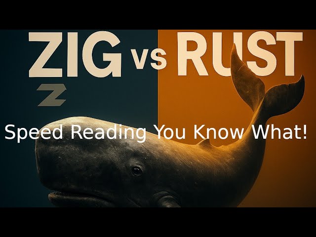 Zig vs Rust: Real-World Test — Who Handles Moby Dick Faster?