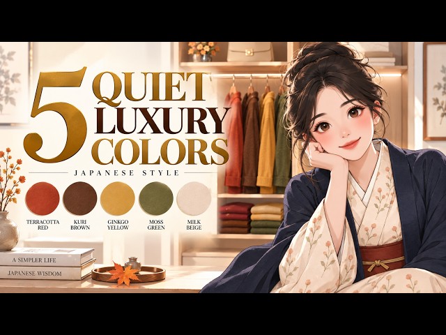 The Art of Quiet Luxury: 5 Autumn Hues Defining Sophisticated Japanese Style