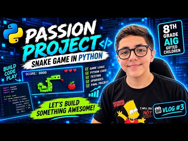 Passion Project - 3/6 - Snake Game in Python 🐍 - AIG Program