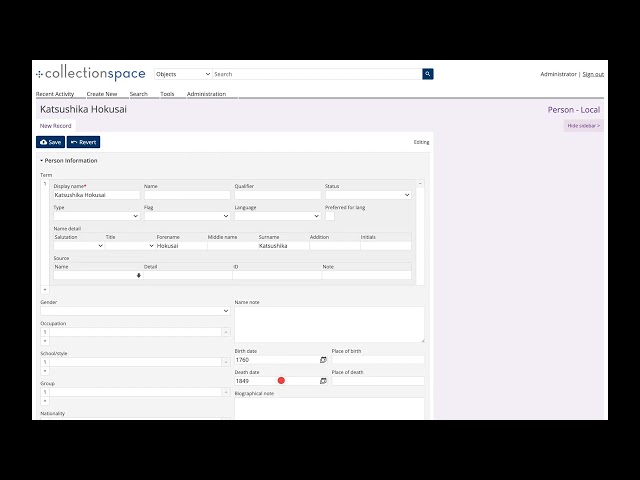 [Demo] CollectionSpace 9.0 — From Docker Build to Basic Use