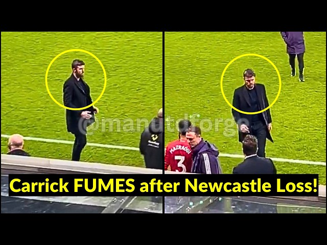 Casemiro GOAL! Michael Carrick's reaction as Man United lost against 10-man Newcastle