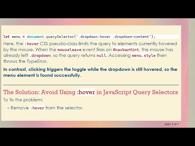 Fixing mouseleave Event Issues in JavaScript Dropdown Menus
