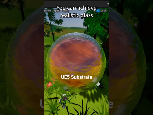 Glass Substrate Material UE5  #gamedev #3dgamedevelopment #ue5 #substrate