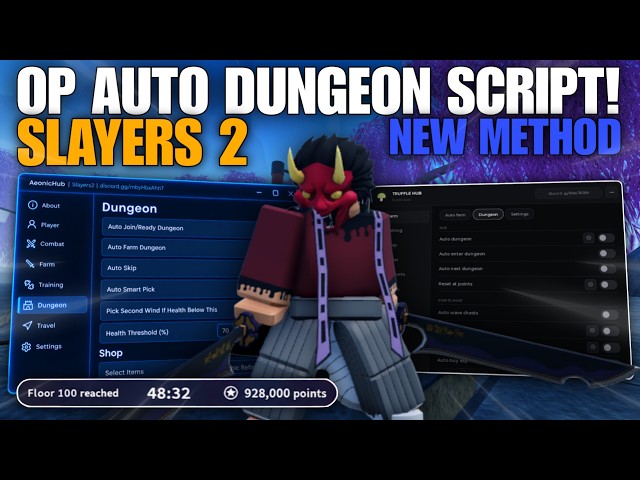 INF Points! Project Slayer 2 Auto Dungeon Scripts | Kill Aura, Auto Choose Card, Auto Farm and More!