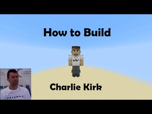 |How to Build Charlie Kirk| Minecraft Skin Tutorials