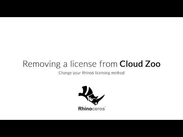Removing a License from Cloud Zoo