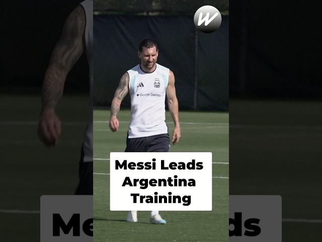 Messi Leads Argentina Training #shorts