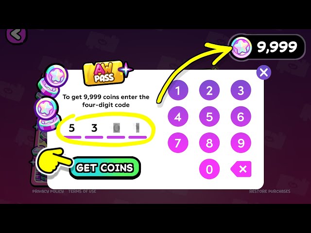 SECRET CODE FOR RECEIVING 9,999 COINS / CANDY LOVE / AVATAR WORLD