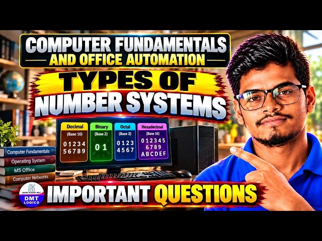 Types of Number Systems | Computer Fundamentals & Office Automation | Degree Classes