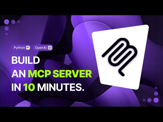 You Can Build an MCP Server Yourself?! (Python + FastMCP Tutorial)