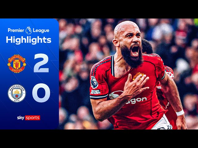 Derby DELIGHT for Carrick's Red Devils! 🤩 | Man Utd 2-0 Man City | Premier League highlights