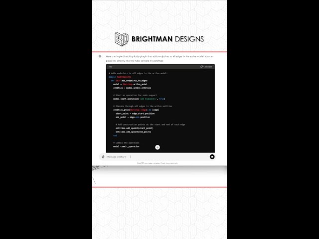 I Wrote a Custom Sketchup Extension Using ChatGPT!