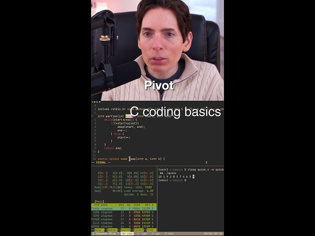 C Coding Basics: Quick Sort Algorithm