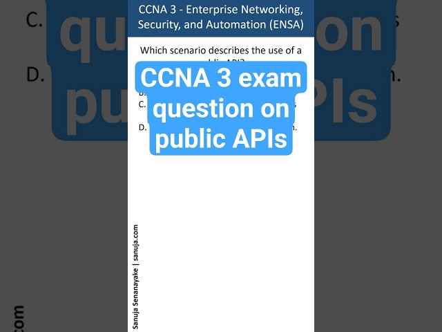 Feature of a public API - CCNA Bite 57
