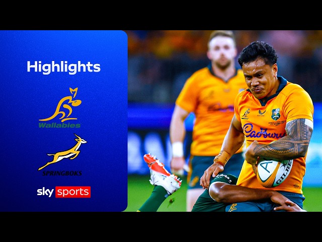 Sin bin CHAOS in extraordinary Perth Test | Australia vs South Africa | Rugby Union Highlights