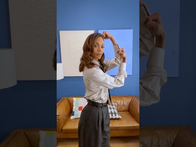 All you gotta do is just meet Zoe Saldaña at The Late Show. #Colbert