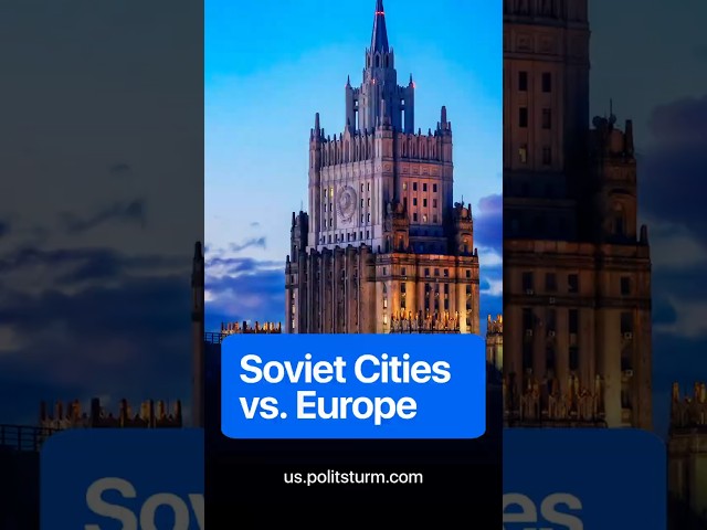 Soviet Cities vs. Europe #europe #USSR #history #shorts