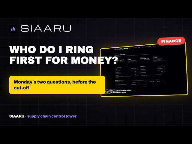 Receivables & Payables — Monday: who do we ring first for money, and what do we pay this week?