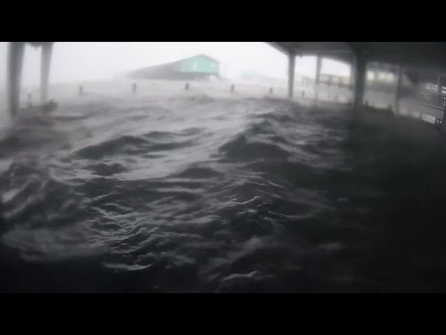 Storm Surge Overtakes Louisiana Marina