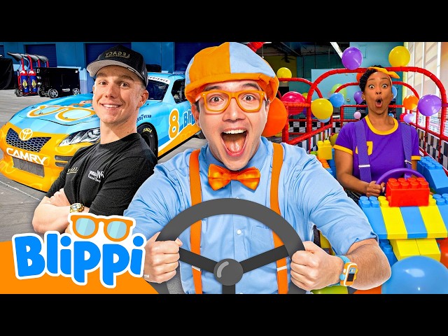 Blippi & Meekah’s NASCAR Balloon Race! 🏎️
