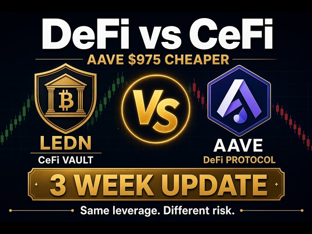 CeFi vs DeFi — 3 Week Update (Ledn B2X vs Aave)