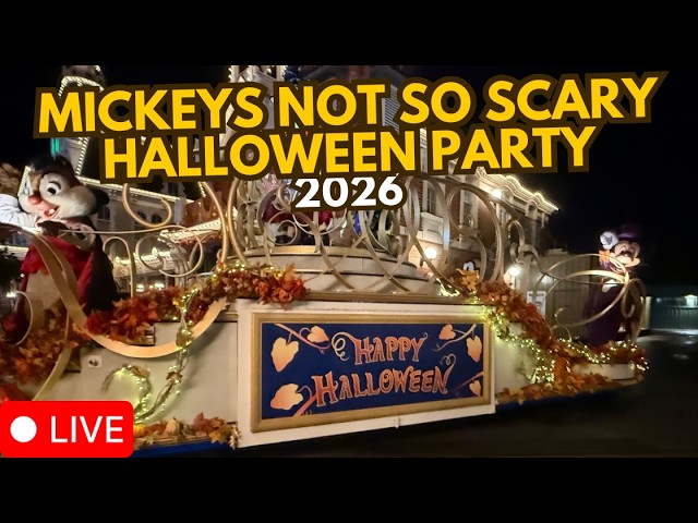 🔴 Live: Mickey's Not So Scary Halloween Party 2026 | Magic Kingdom Disney World 9.22.2026