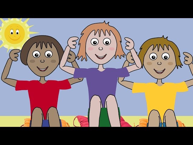 Heads, Shoulders, Knees and Toes. Nursery Rhyme for Babies and Toddlers from Sing and Learn.