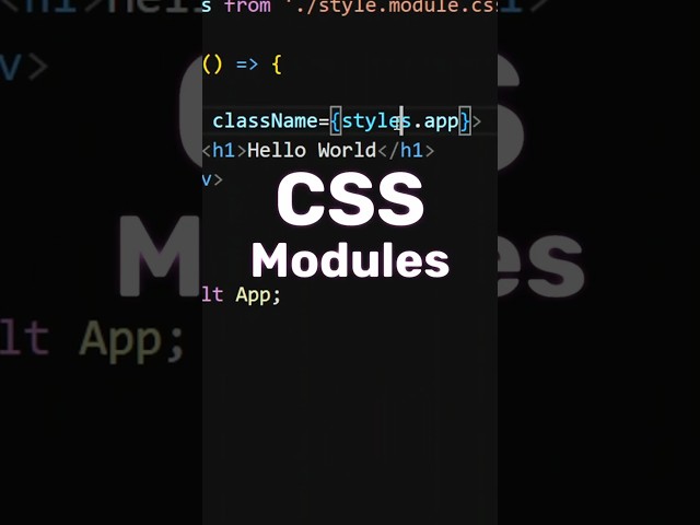 CSS Modules in React Explained | Easy & Scalable Styling for Your Components