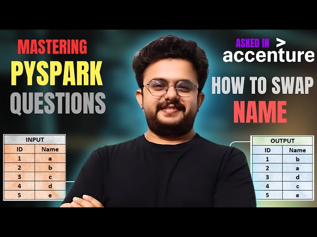 Accenture PySpark Interview Question | Name Swapping Problem Explained | Deepankar Pathak